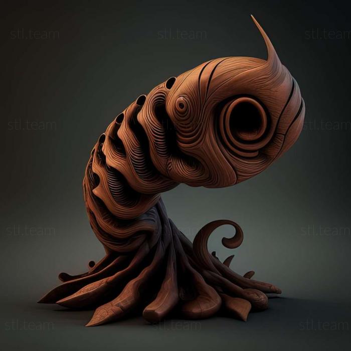 3D model worm (STL)